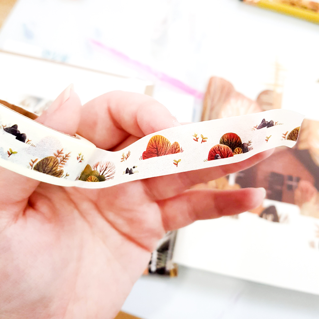 washi tape featuring illustrations made by iraville